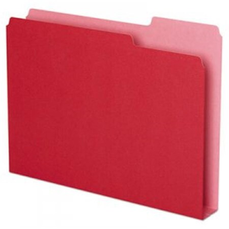 Officespace PFX Double Stuff File Folders, Letter, Red, 50PK OF2118085